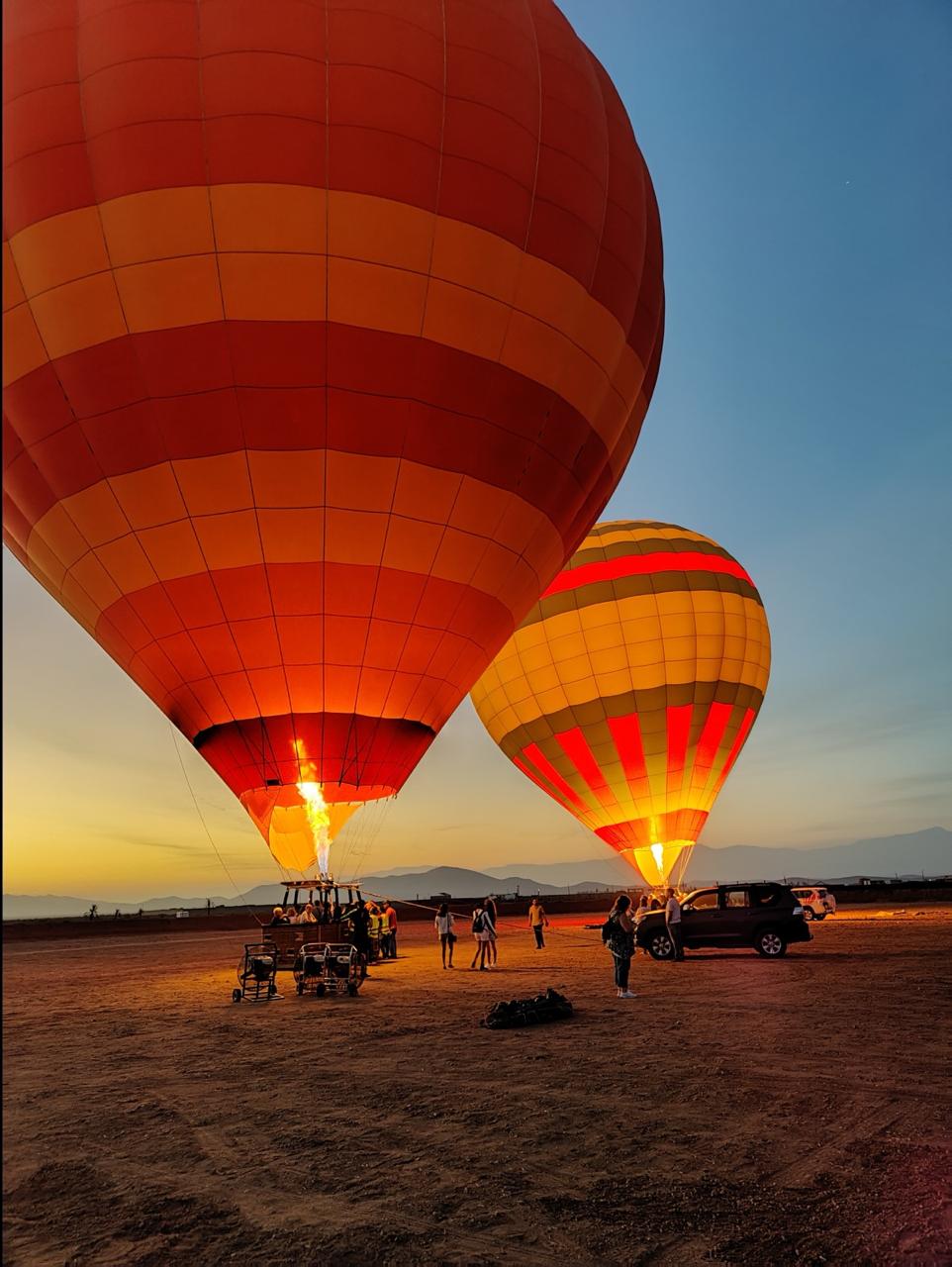 Vol en montgolfière au-dessus de Marrakech & du désert